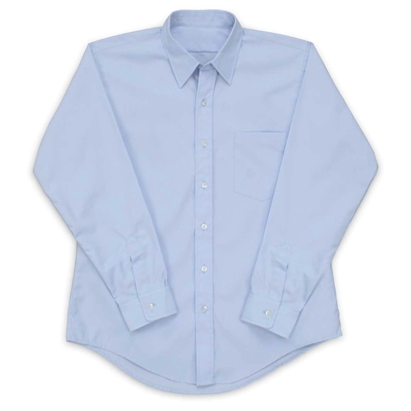 fitted lace wedding dress Men's Ely Cattleman Long Sleeve Solid Stone Blue Western Shirt S main image 1
