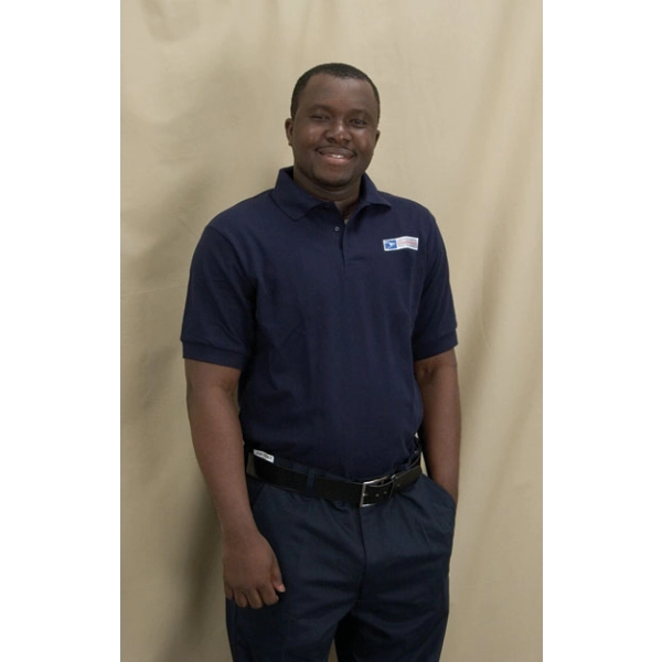 Navy work polo shirt deals