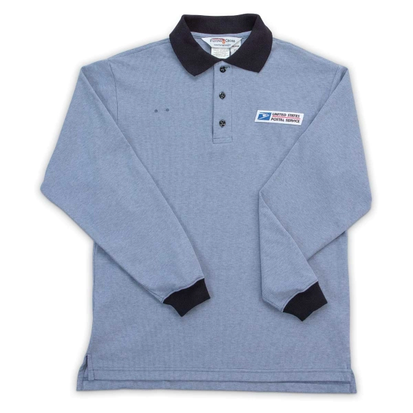 Men s Elbeco Postal Polo Shirt USPS Window Clerks Long Sleeve
