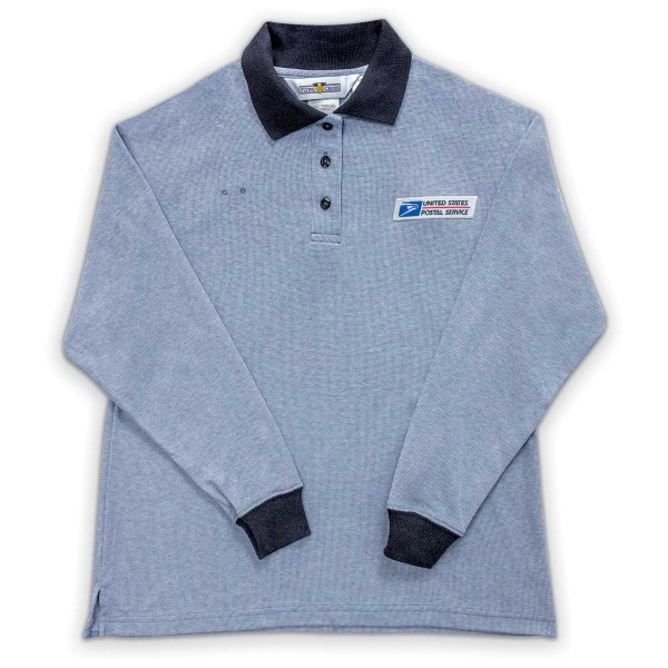 Womens Elbeco Postal Polo Shirt USPS Window Clerks Long Sleeve