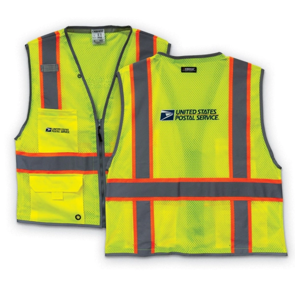 2024年新作 Lime Heavy Duty Vest w/Horizontal USPS Logo トップス