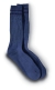 Postal Blue Crew Length Socks with Navy Stripes