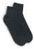 Black Postal Quarter Socks