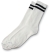 Wrightsock Crew Sock White with Blue Stripes M-XL