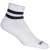 Wigwam Postal L/W White with Navy Stripes Quarter Socks-Sizes: MED, LG, XL